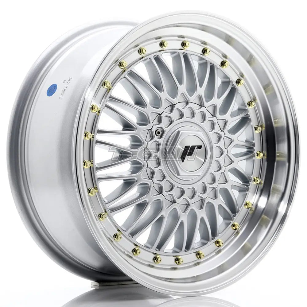 Japan Racing Jr9 Alloy Wheel 17X7.5 Et20 4X100/108 Silver With Machined Lip Wheels