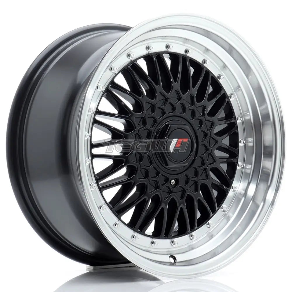 Japan Racing Jr9 Alloy Wheel 17X8.5 Et20 4X100/108 Gloss Black With Machined Lip Wheels