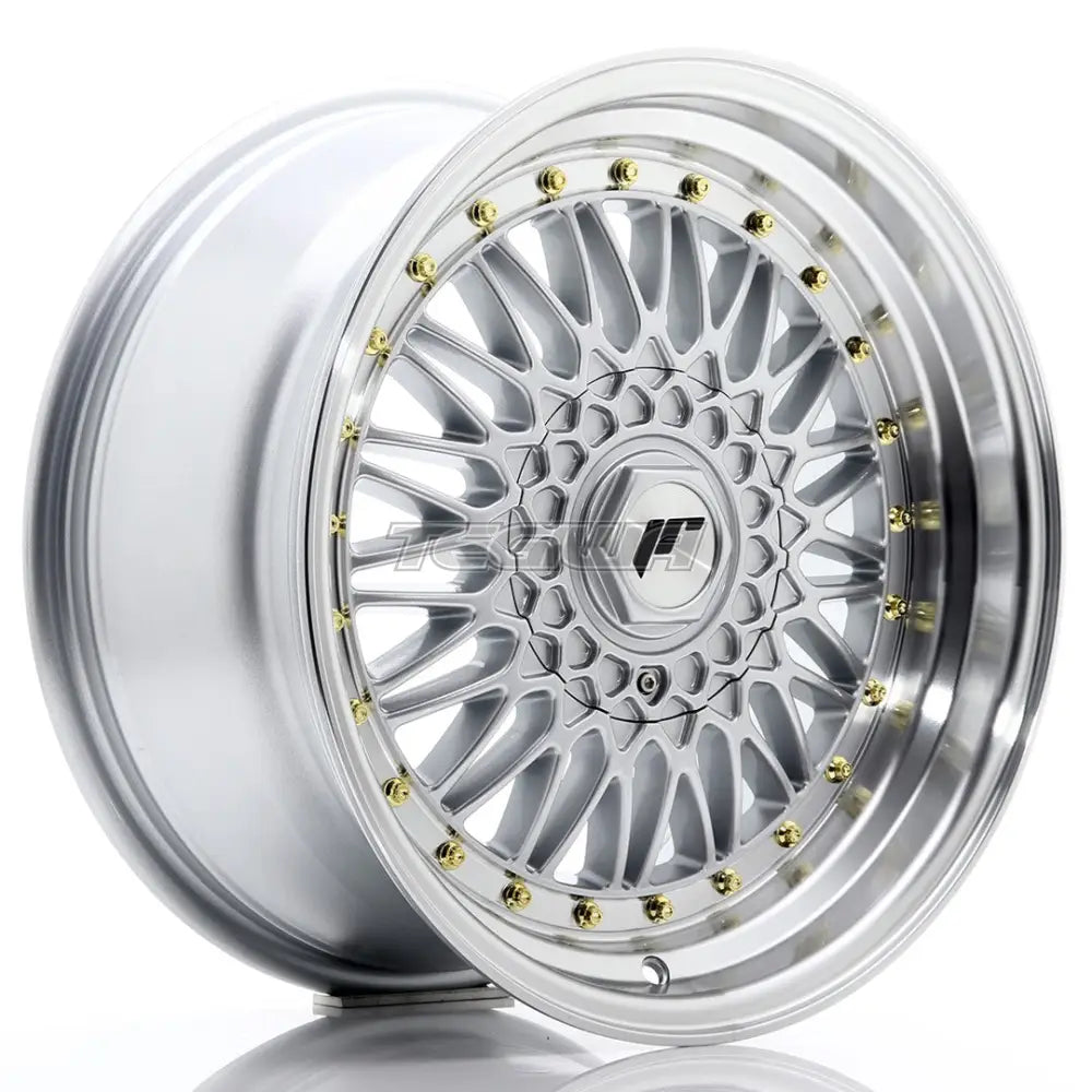 Japan Racing Jr9 Alloy Wheel 17X8.5 Et20 4X100/108 Silver With Machined Lip Wheels