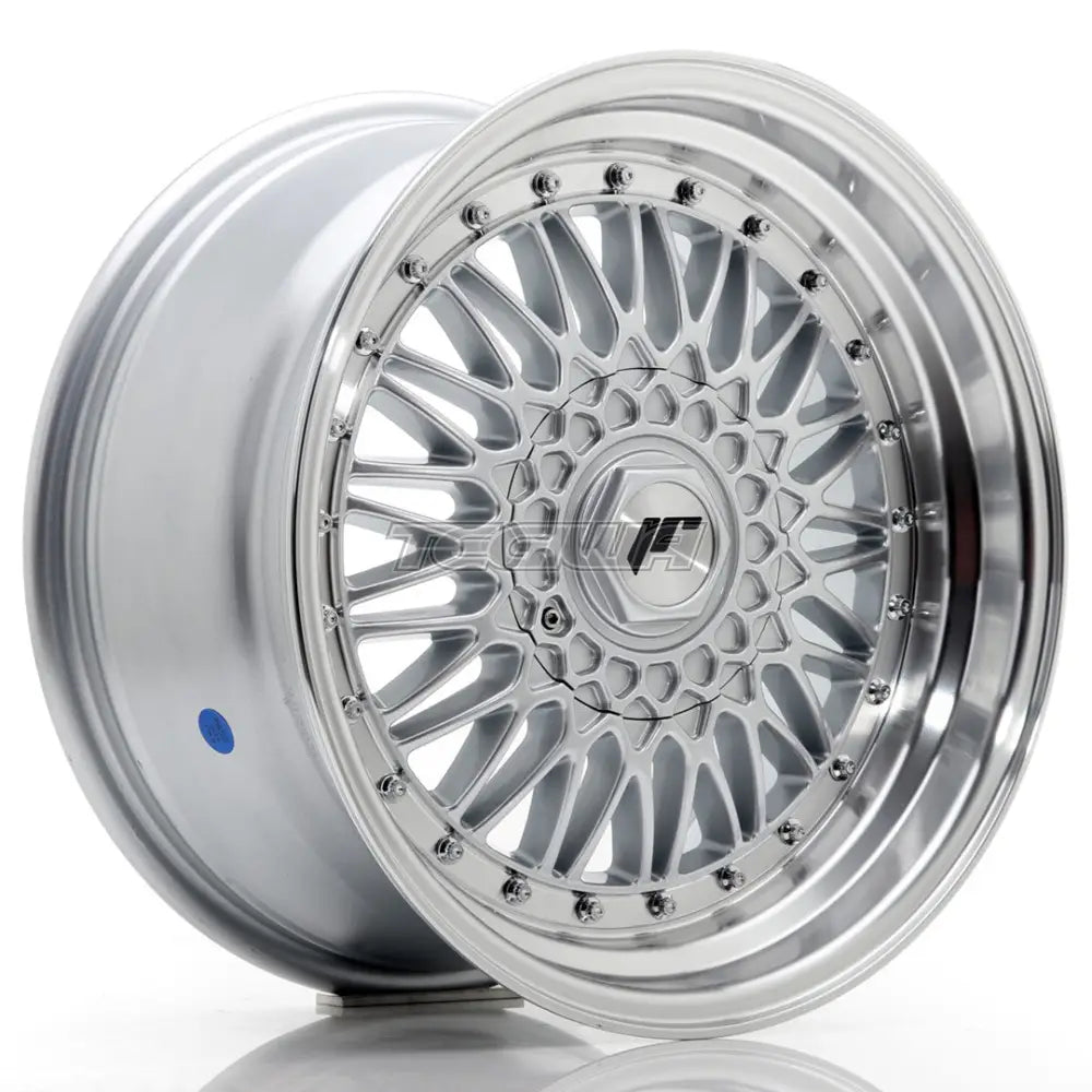 Japan Racing Jr9 Alloy Wheel 17X8.5 Et20 5X112/120 Silver With Machined Lip And Rivets Wheels