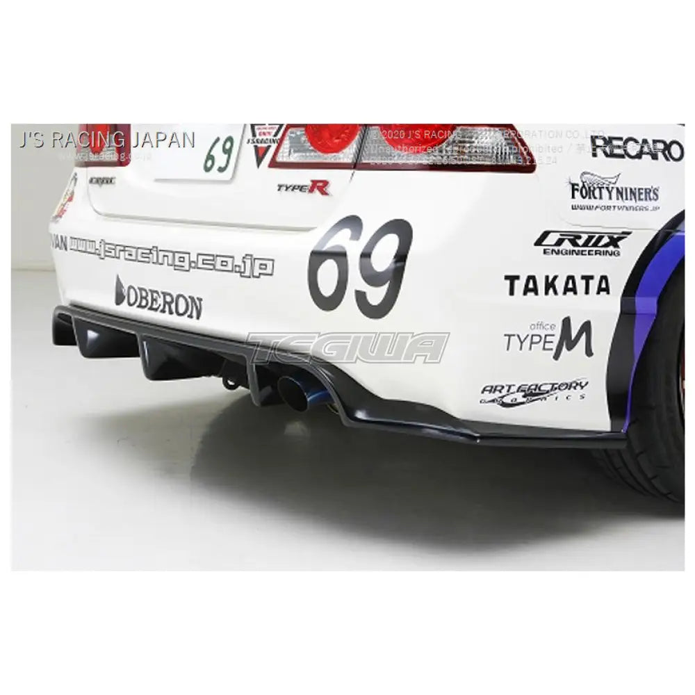 J's Racing Rear Diffuser CFRP Honda Civic FD2