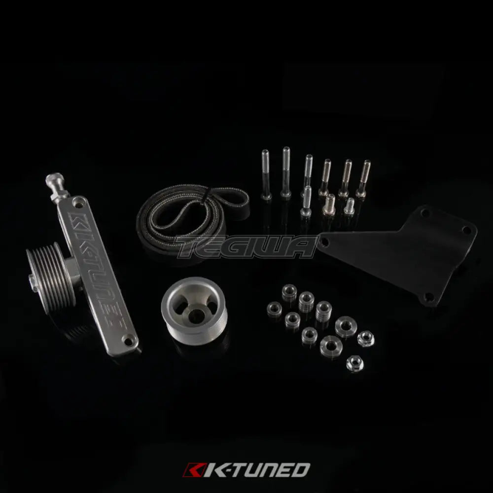 K-Tuned A/C and P/S Eliminator Pulley Kit Universal Honda K20 K24