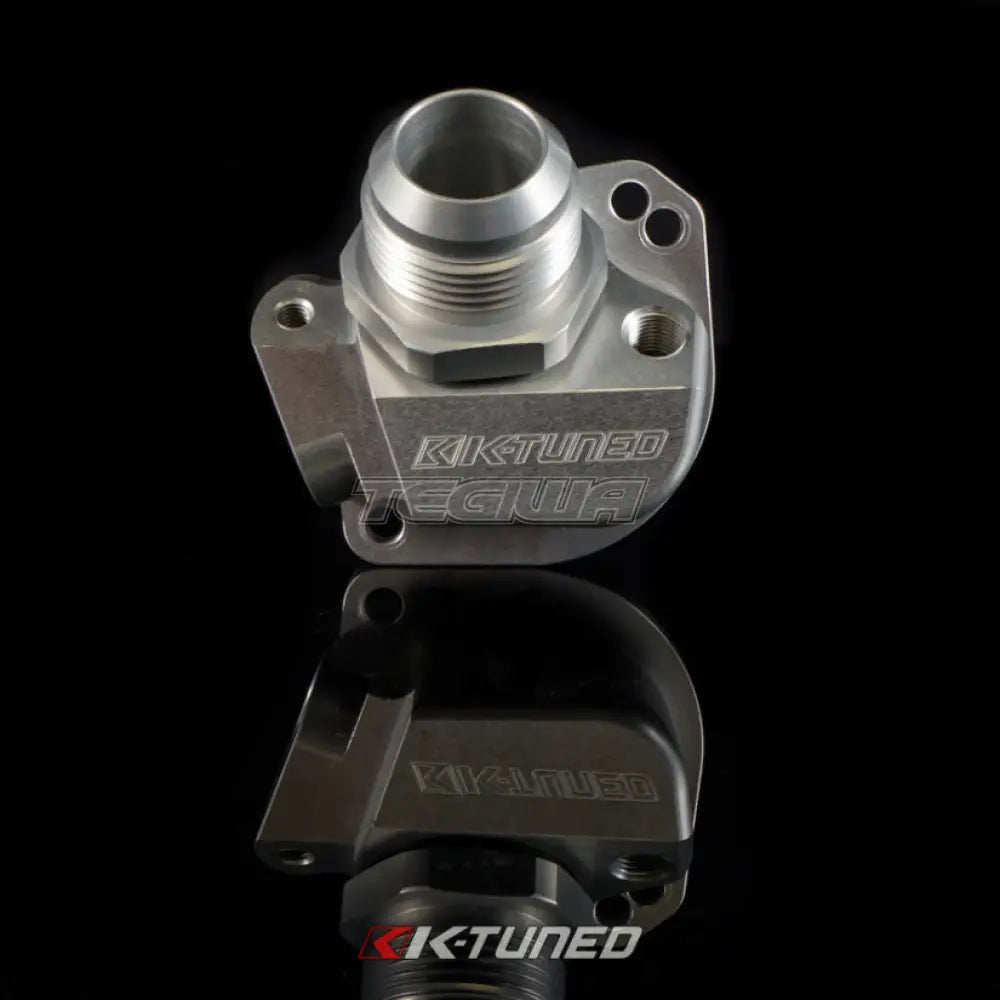 K-Tuned B/D Series Lower Thermostat Housing with 16AN and Hose End Fitting