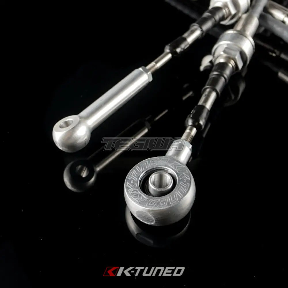 K-Tuned H/F Series Cable Bracket with Race-Spec Shifter Cables - To use DC5 Style Shifter