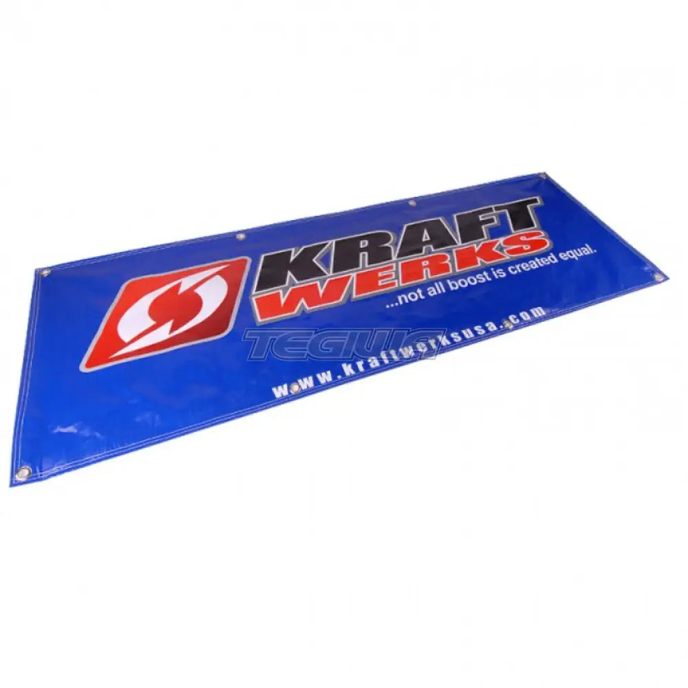 Kraftwerks Workshop Banner 60 inch x 20 inch Blue