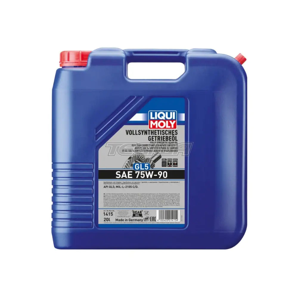 Liqui Moly Fully Synthetic Gear Oil Gl5 Sae 75W-90 20L