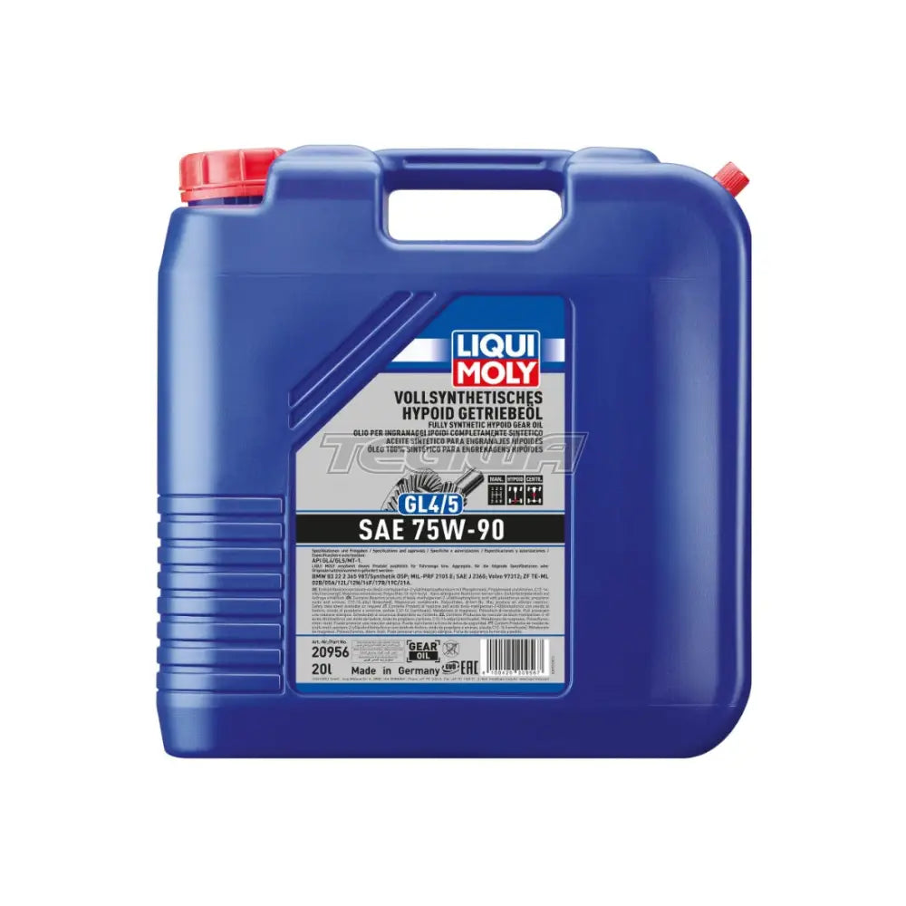 Liqui Moly Fully Synthetic Hypoid Gear Oil Gl4/5 75W-90 20L