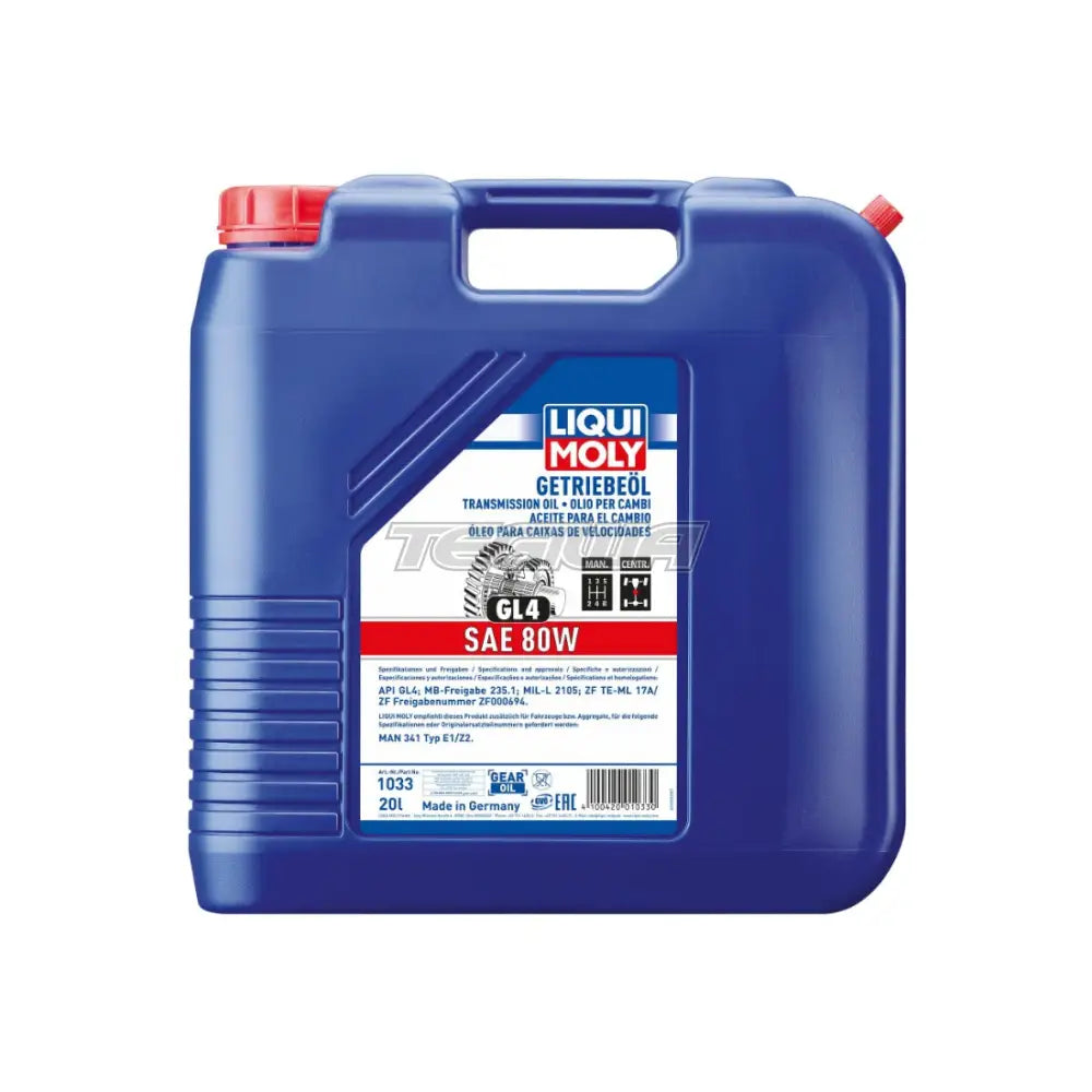 Liqui Moly Gear Oil Gl4 Sae 80W 20L