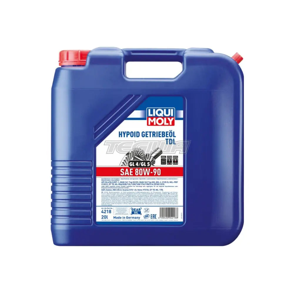 Liqui Moly Hypoid Gear Oil Gl4/5 Tdl Sae 80W-90 20L