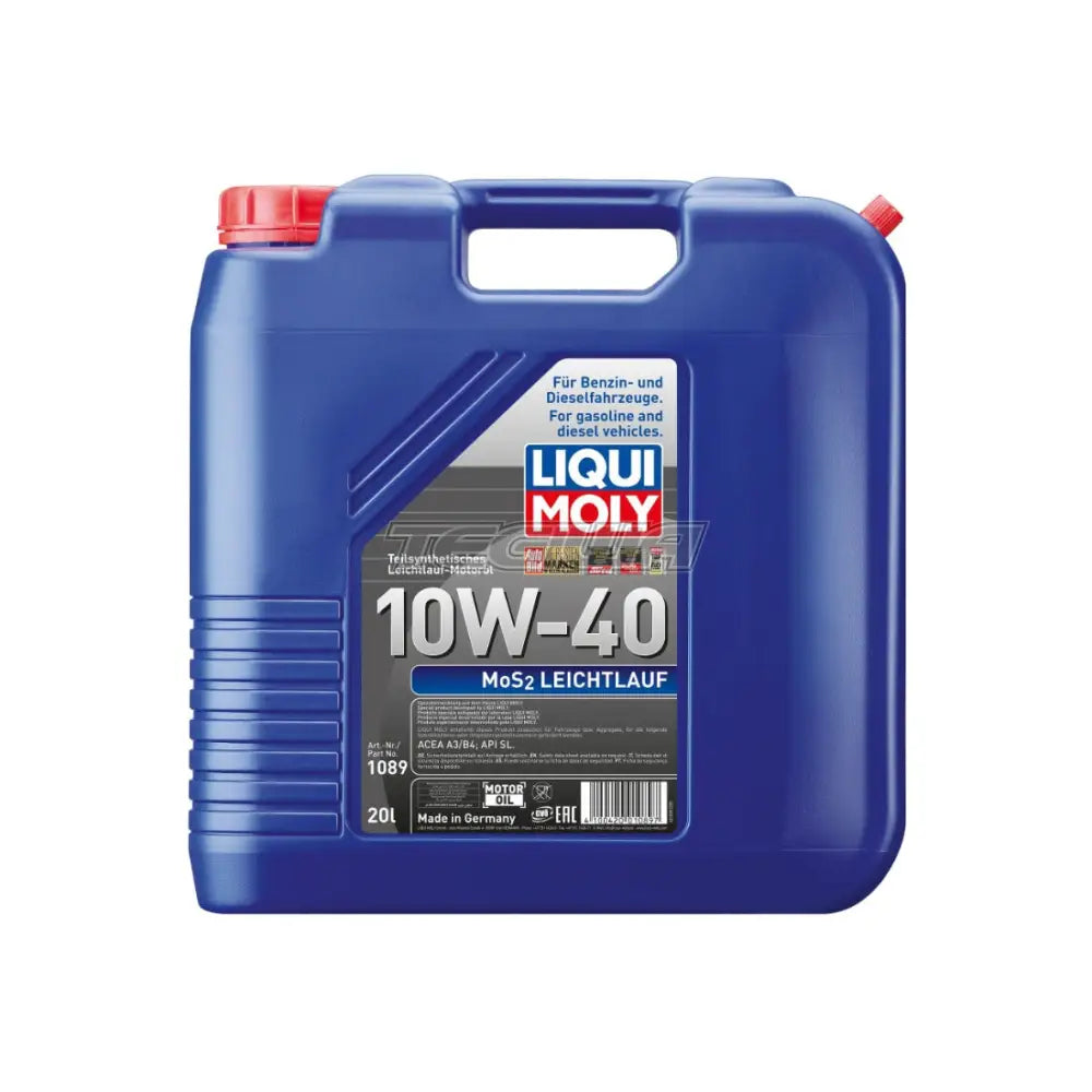 Liqui Moly Mos2 Leichtlauf Engine Oil 10W-40 20L