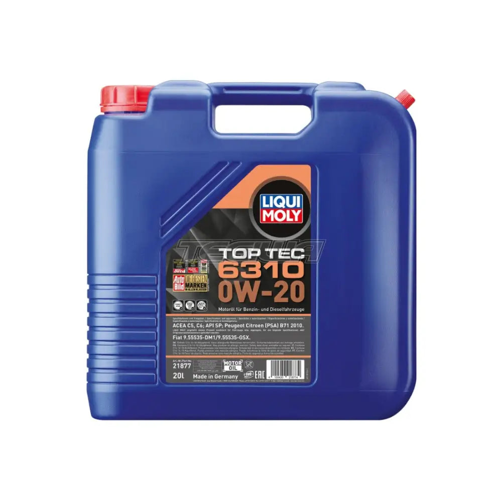 Liqui Moly Top Tec 6310 Engine Oil 0W-20 20L