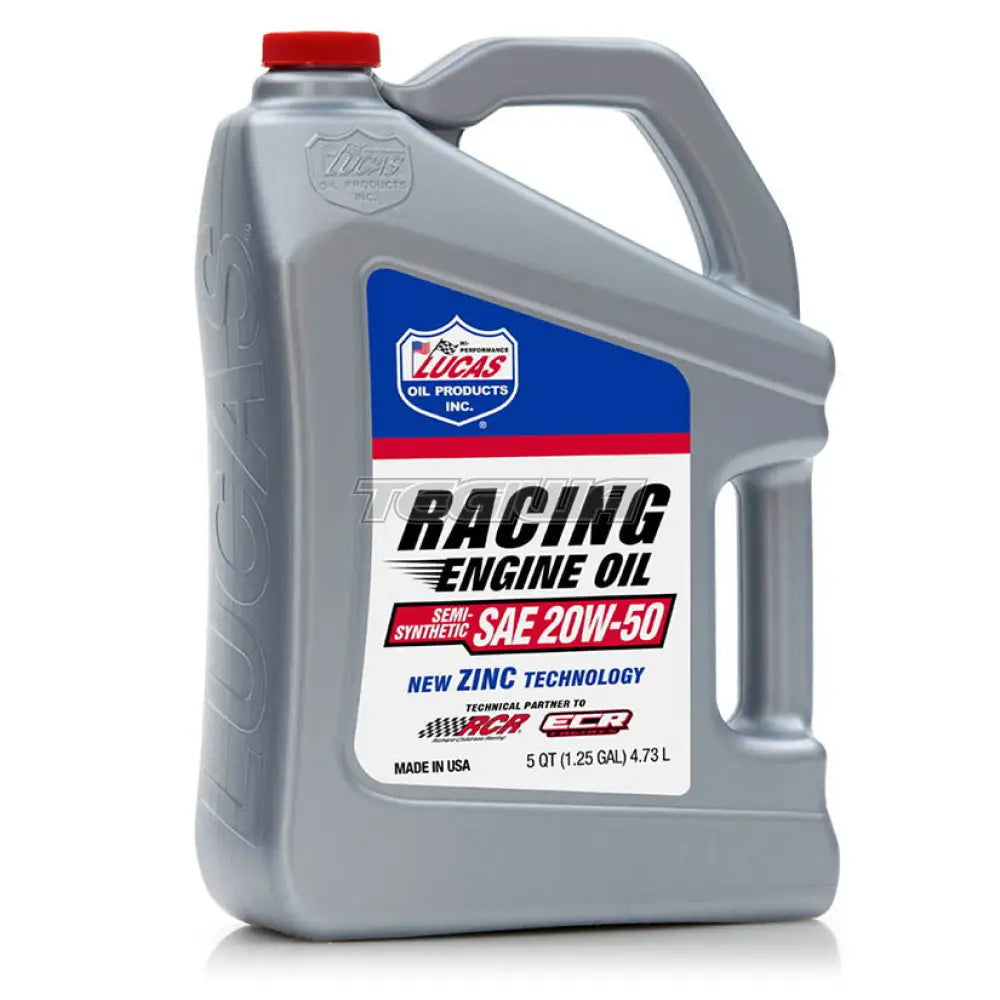 Lucas Oil Semi-Synthetic SAE 20W-50 Racing Motor Oil