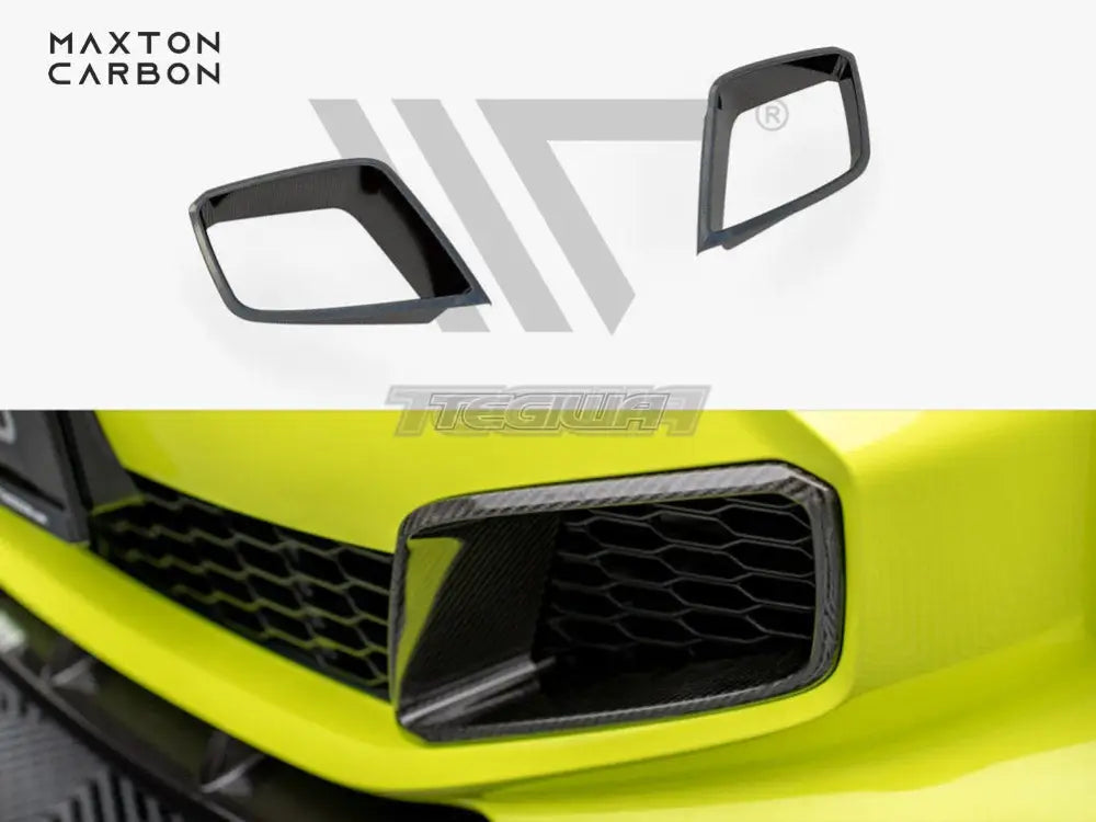 Maxton Design Carbon Fiber Front Bumper Side Vents BMW 1-Series F40 M-Pack M135i