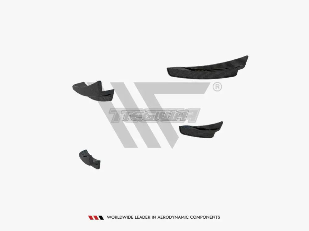 Maxton Design Carbon Fiber Front Bumper Wings Canards BMW 1-Series F40 M-Pack M135i