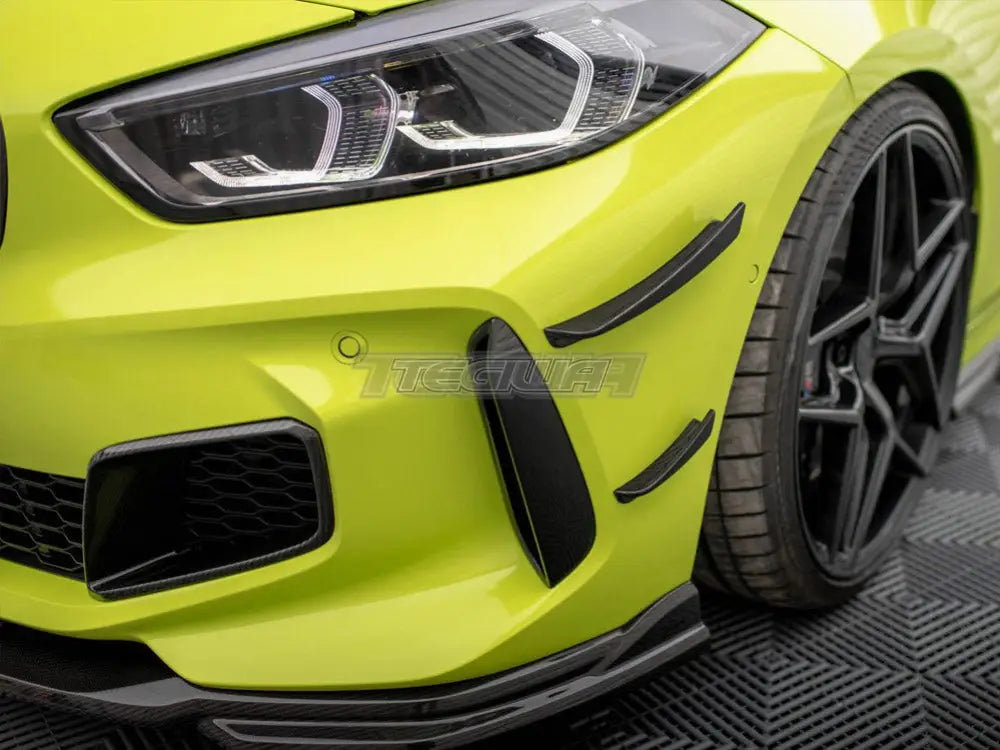 Maxton Design Carbon Fiber Front Bumper Wings Canards BMW 1-Series F40 M-Pack M135i