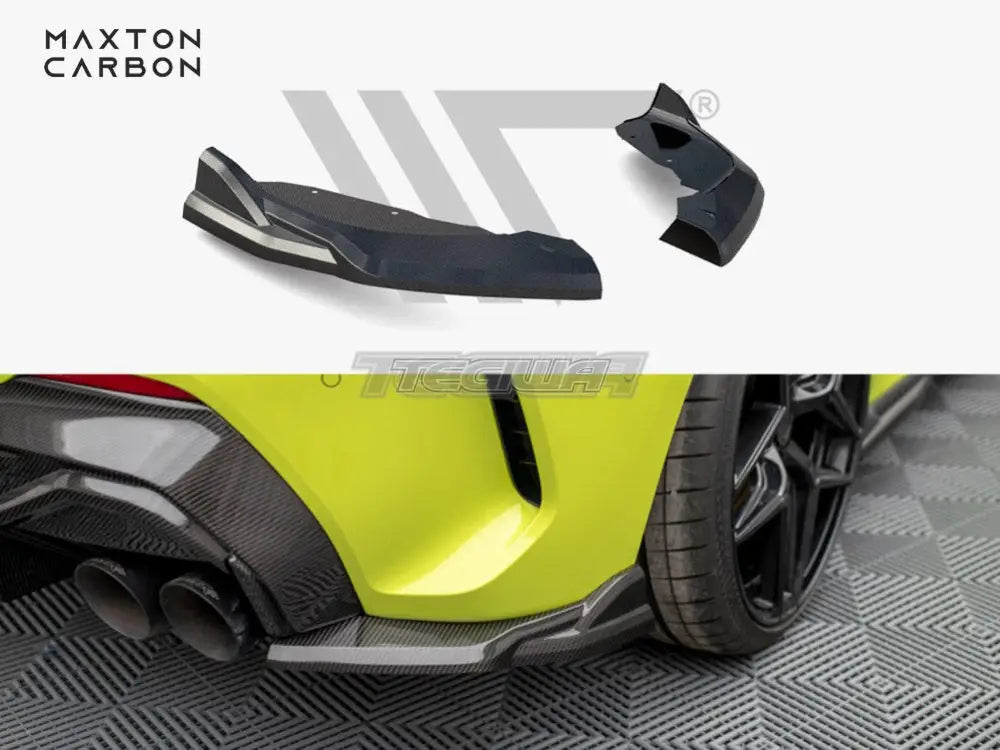 Maxton Design Carbon Fiber Rear Side Splitters BMW 1-Series F40 M-Pack M135i