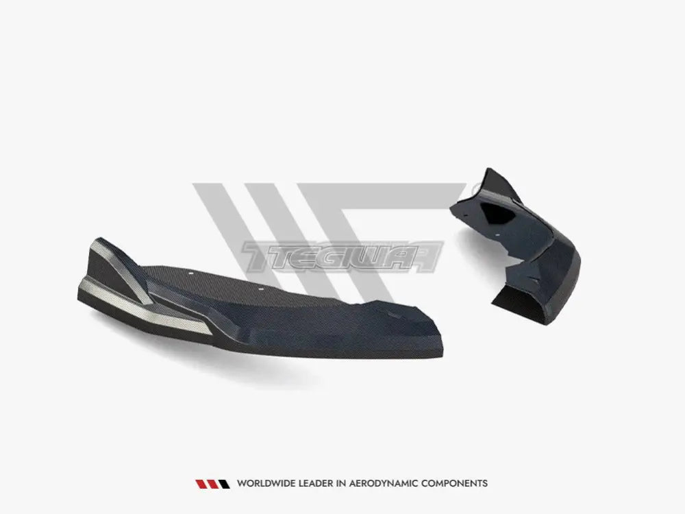 Maxton Design Carbon Fiber Rear Side Splitters BMW 1-Series F40 M-Pack M135i