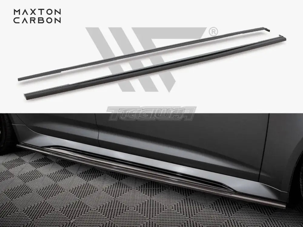 Maxton Design Carbon Fiber Side Skirts Audi RS6 C8 RS7 C8