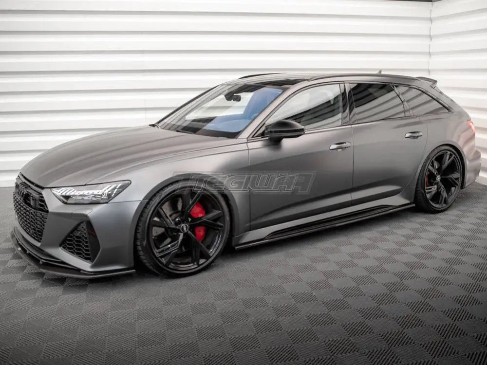 Maxton Design Carbon Fiber Side Skirts Audi RS6 C8 RS7 C8