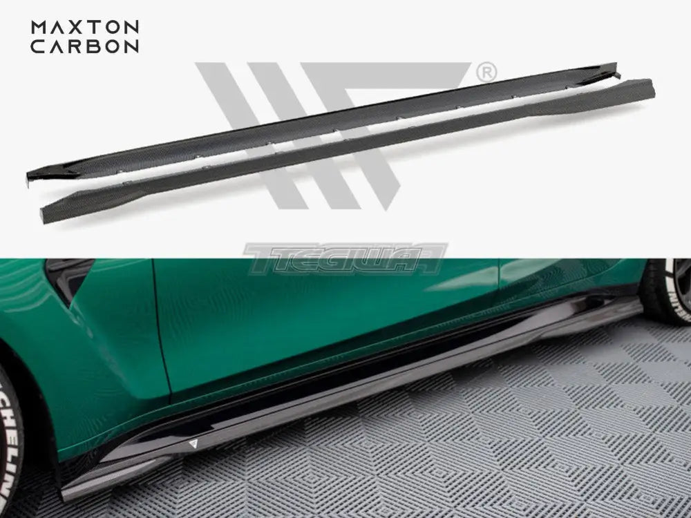 Maxton Design Carbon Fiber Side Skirts BMW M3 G80