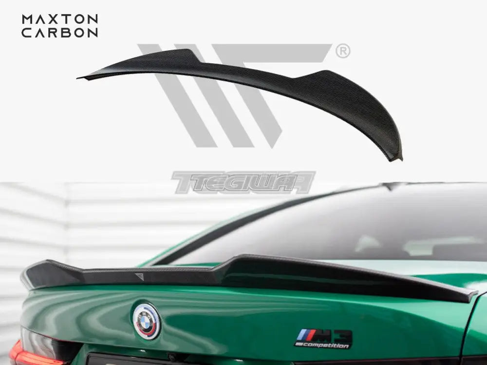 Maxton Design Carbon Fiber Tailgate Spoiler BMW M3 G80