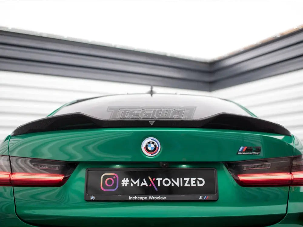 Maxton Design Carbon Fiber Tailgate Spoiler BMW M3 G80