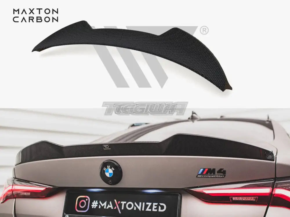 Maxton Design Carbon Fiber Tailgate Spoiler BMW M4 G82