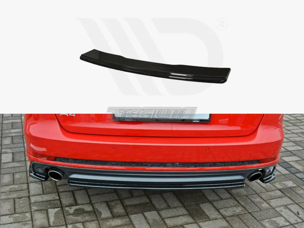 Maxton Design Central Rear Splitter Audi A4 B9 S-line Avant 2015 - UP