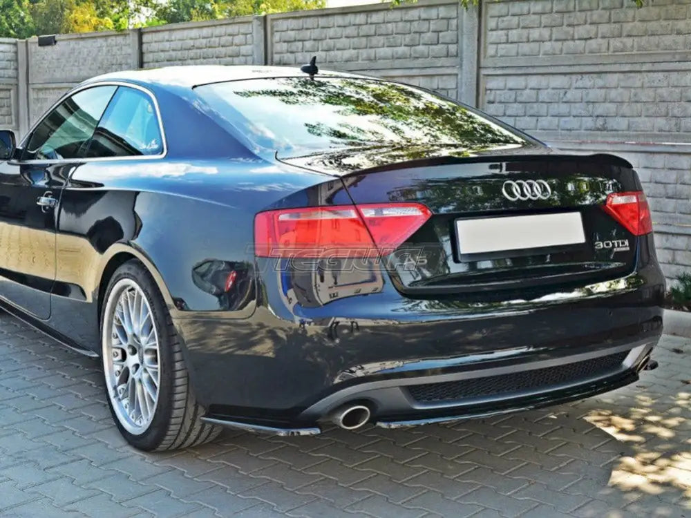 Maxton Design Central Rear Splitter Audi A5 S-line 8T Coupe Sportback Without A Vertical BAR