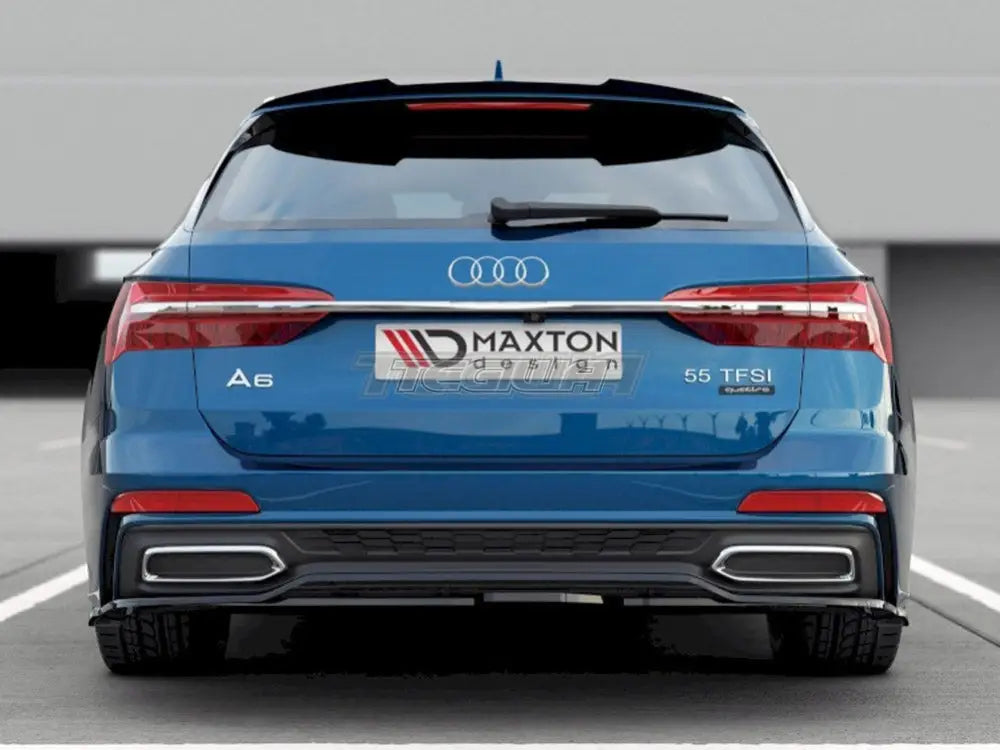 Maxton Design Central Rear Splitter Audi A6 S-line C8 Avant 2019-