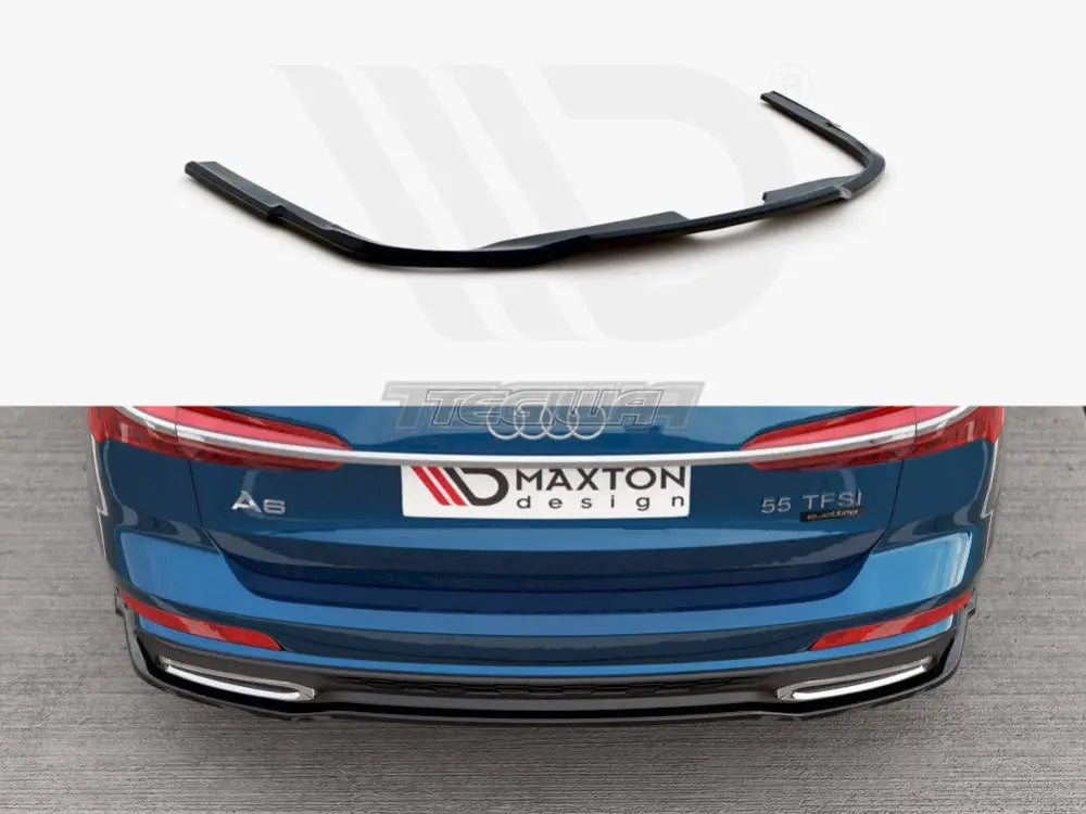 Maxton Design Central Rear Splitter Audi A6 S-line C8 Avant 2019-