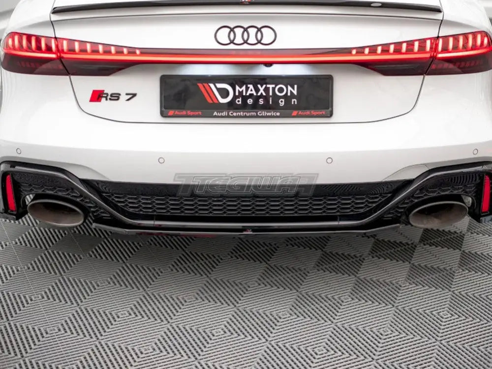 Maxton Design Central Rear Splitter Audi RS6 C8 RS7 C8 2019-