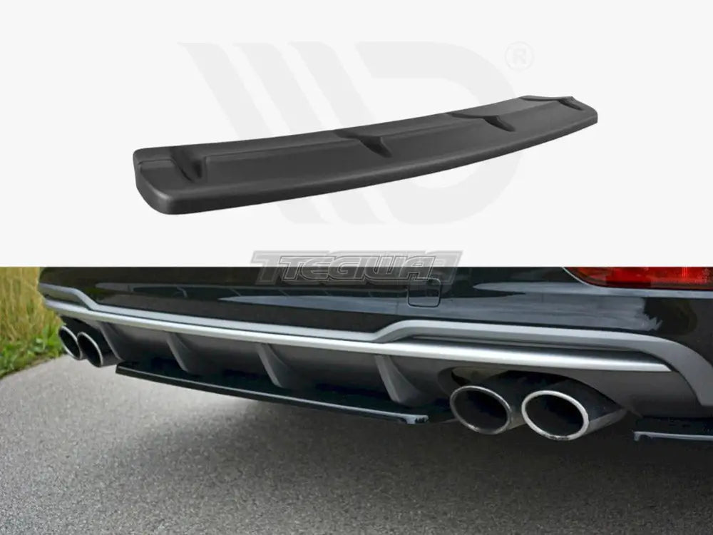 Maxton Design Central Rear Splitter Audi S3 8V FL Sedan 2017-