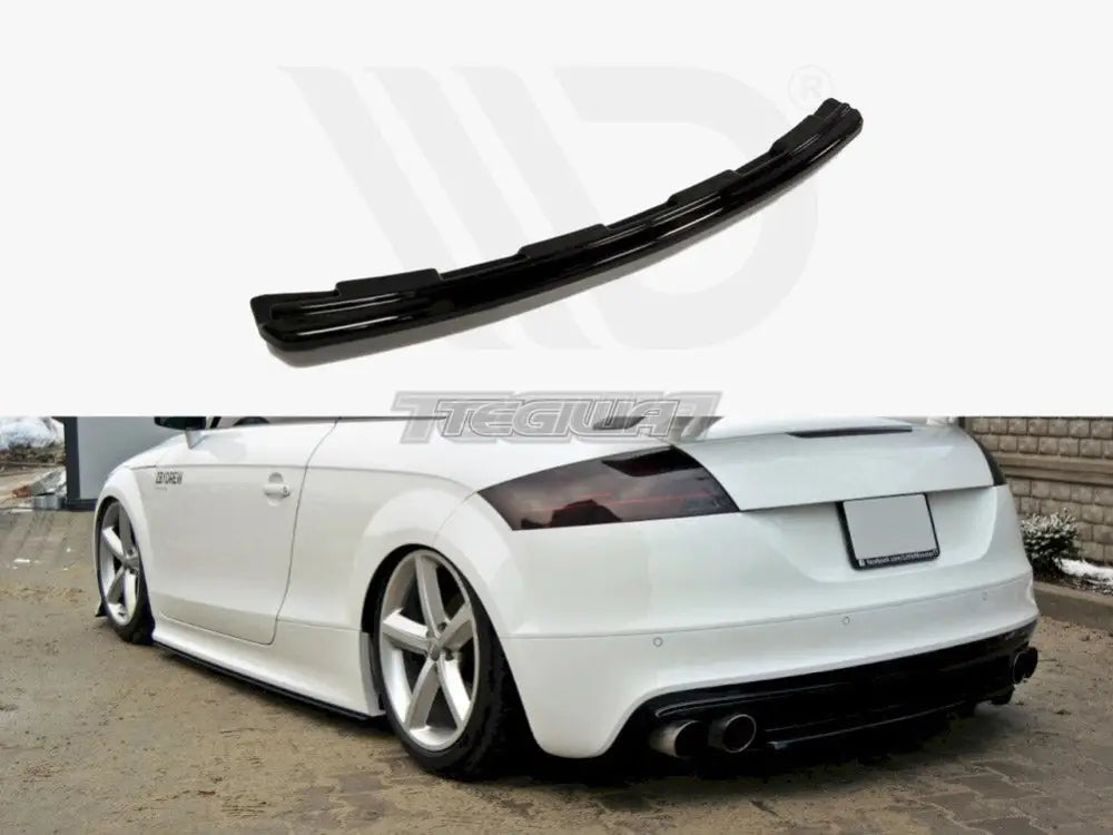 Maxton Design Central Rear Splitter Audi TT S 8J With A Vertical BAR 2098-13