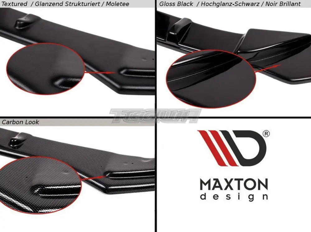 Maxton Design Central Rear Splitter BMW 3-Series G20 M-sport 19-22