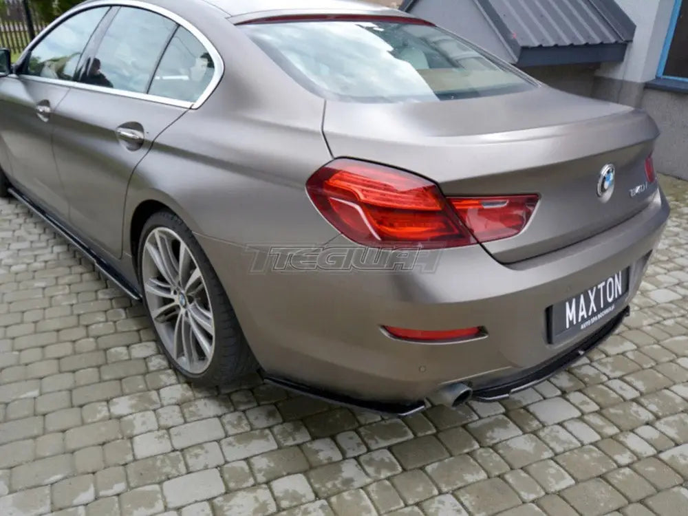 Maxton Design Central Rear Splitter BMW 6-Series Gran Coupe 12-14