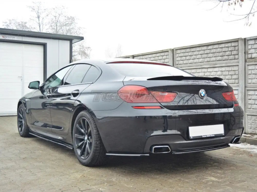 Maxton Design Central Rear Splitter BMW 6-Series Gran Coupe M-sport NO Vertical Bars 13-18