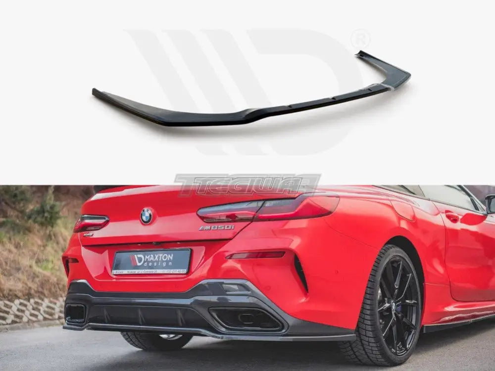 Maxton Design Central Rear Splitter BMW 8-Series Coupe M-pack G15 2018-