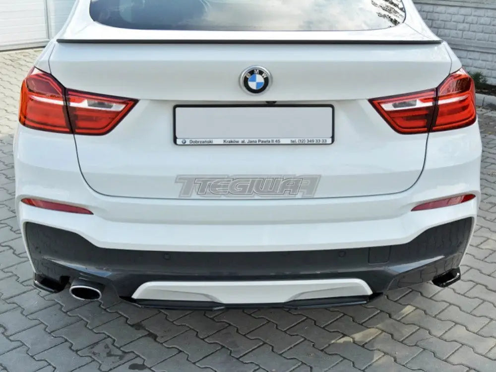 Maxton Design Central Rear Splitter BMW X4 M-pack Without A Vertical BAR