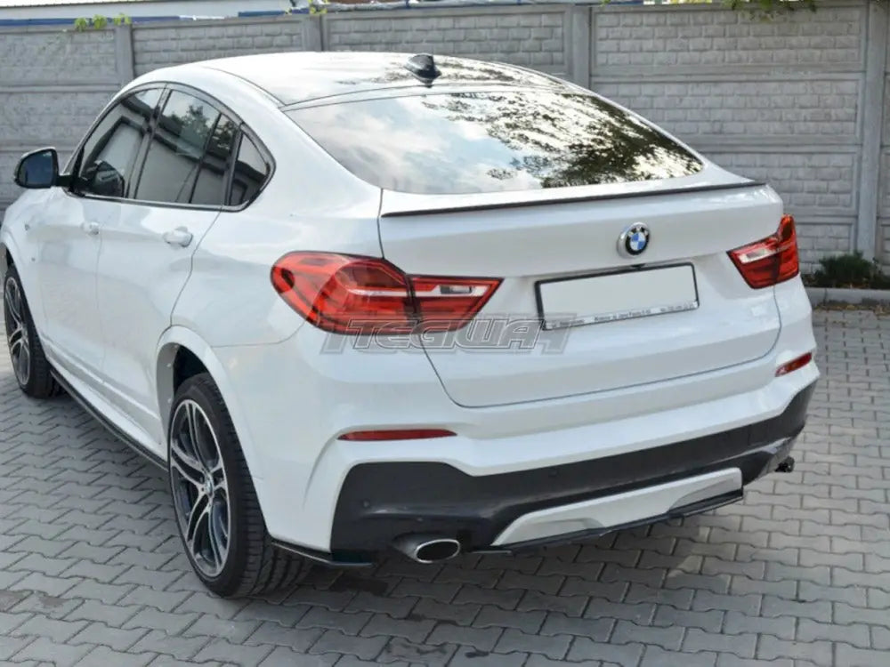 Maxton Design Central Rear Splitter BMW X4 M-pack Without A Vertical BAR