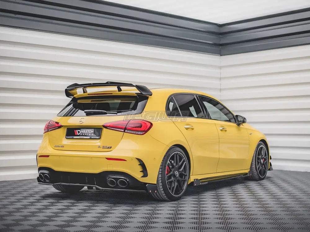 Maxton Design Central Rear Splitter +flaps Mercedes AMG A45 S 2019-