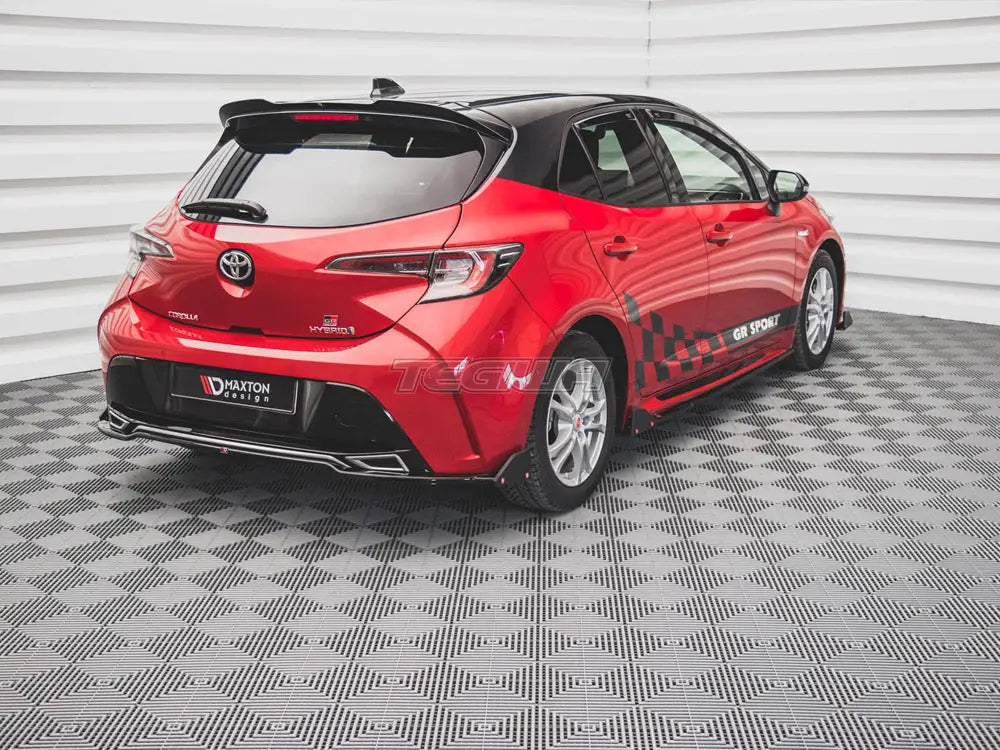 Maxton Design Central Rear Splitter +flaps Toyota Corolla GR Sport Hatchback XII 2019-