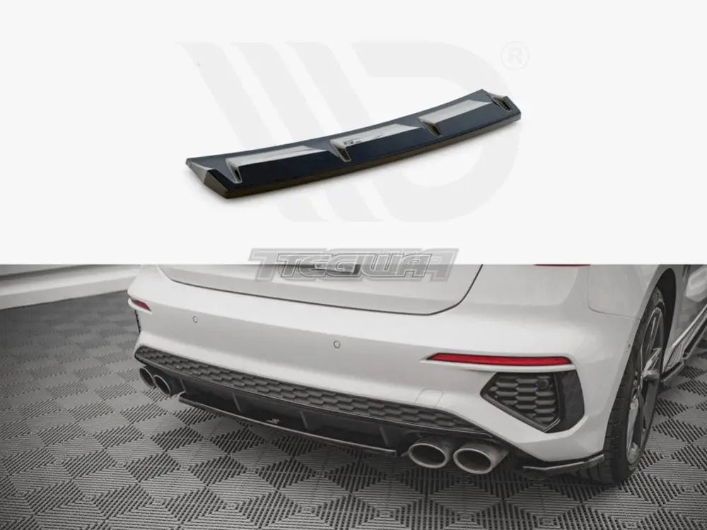 Maxton Design Central Rear Splitter For Audi S3 8Y 2020-