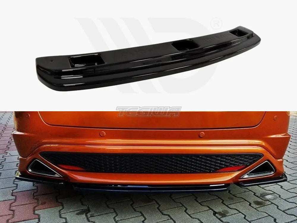 Maxton Design Central Rear Splitter Honda Civic VIII Type S R Without Vertical Bars