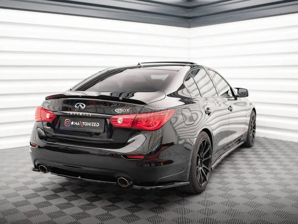 Maxton Design Central Rear Splitter Infiniti Q50 S Mk1