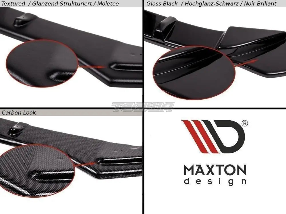 Maxton Design Central Rear Splitter Lexus CT MK1 Facelift With Vertical Bars 13-17