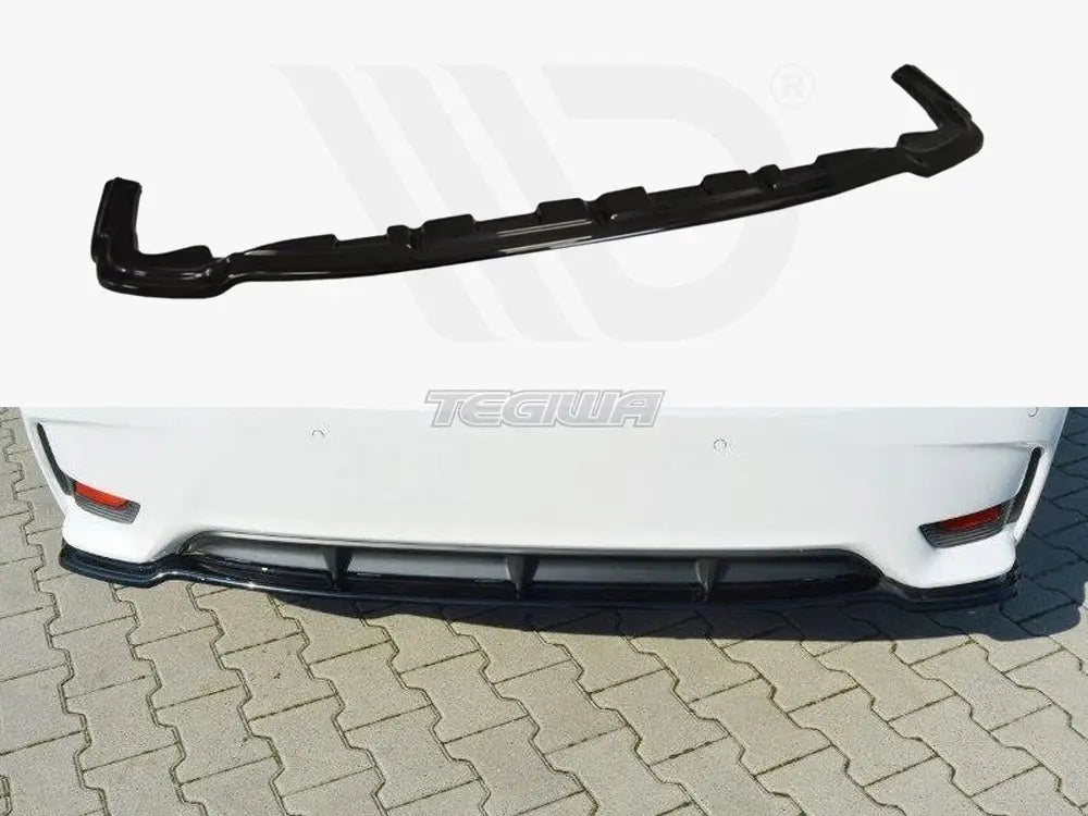 Maxton Design Central Rear Splitter Lexus CT MK1 Facelift Without Vertical Bars 13-17