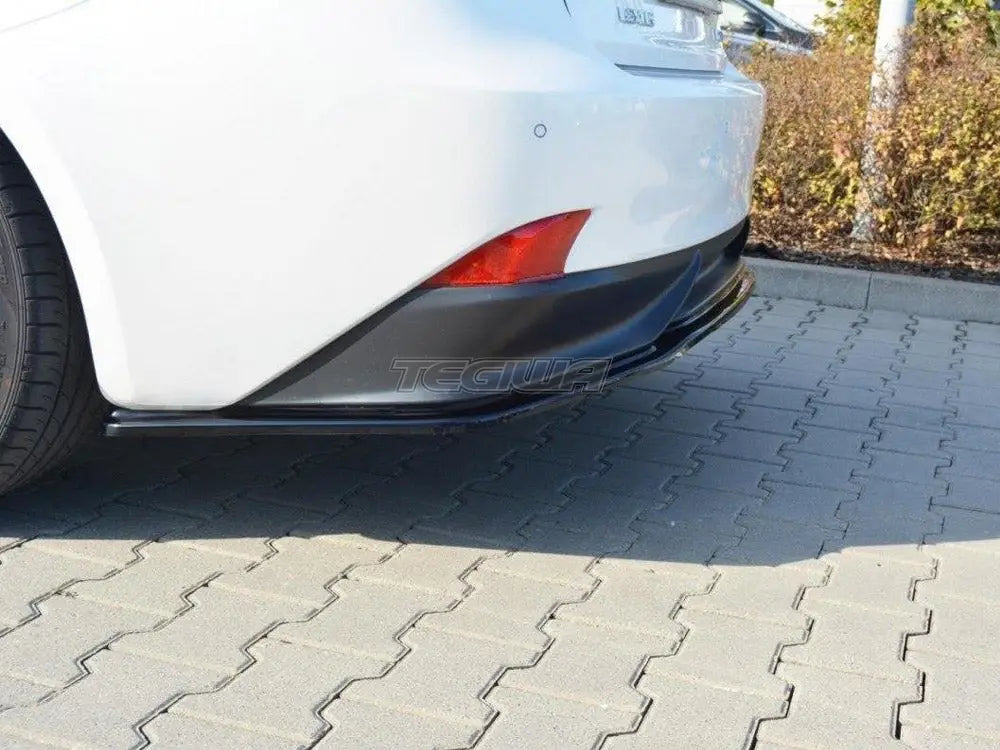 Maxton Design Central Rear Splitter Lexus IS 309H MK3 Without Vertical Bars 2013- 2016