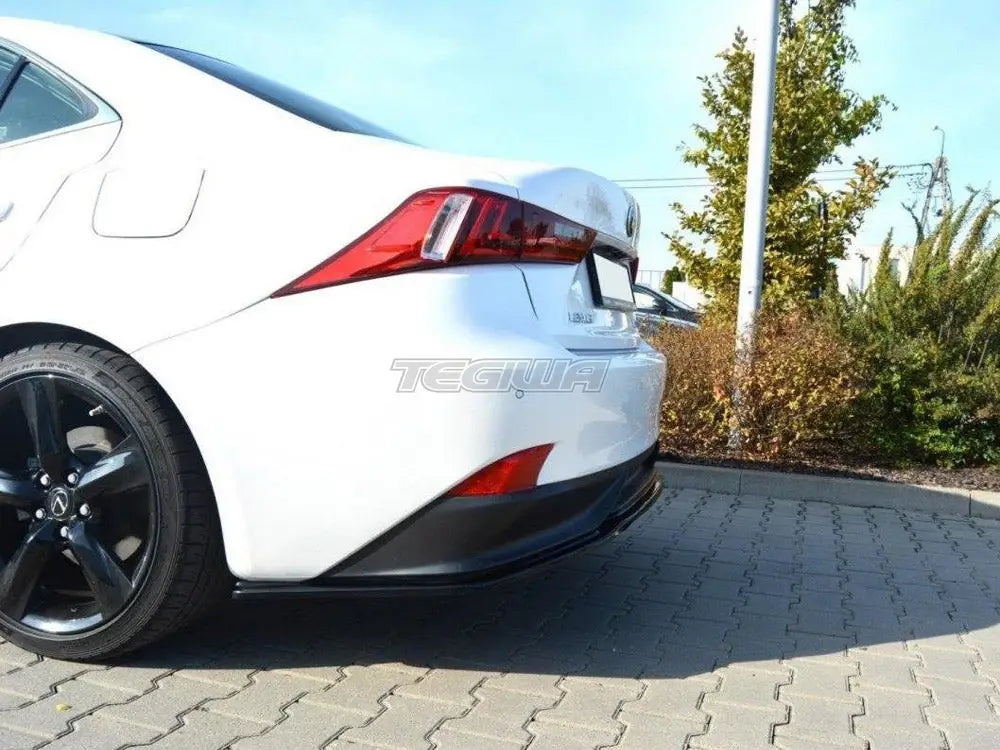 Maxton Design Central Rear Splitter Lexus IS 309H MK3 Without Vertical Bars 2013- 2016