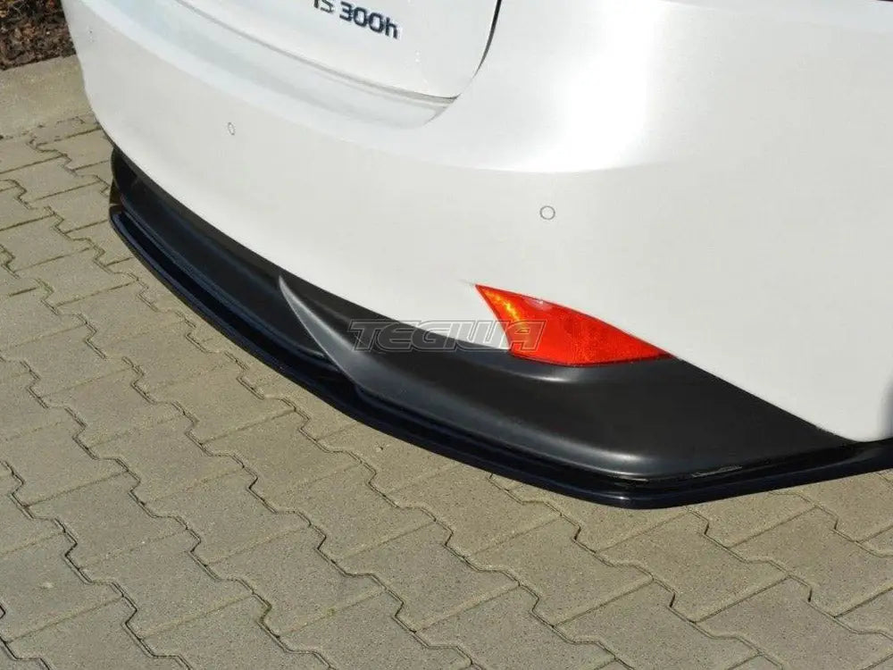 Maxton Design Central Rear Splitter Lexus IS 309H MK3 Without Vertical Bars 2013- 2016